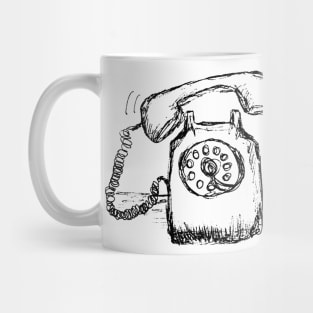 Ringing Telephone Sketch Mug